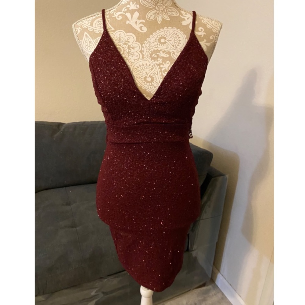 Red sparkle dress